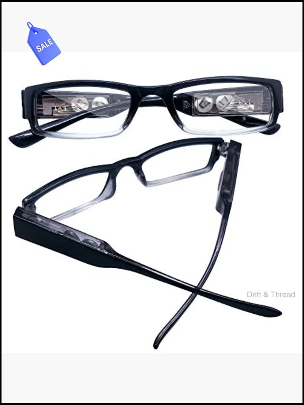 3 Pack Reading Glasses with Lights Magnifier LED Readers +3.5